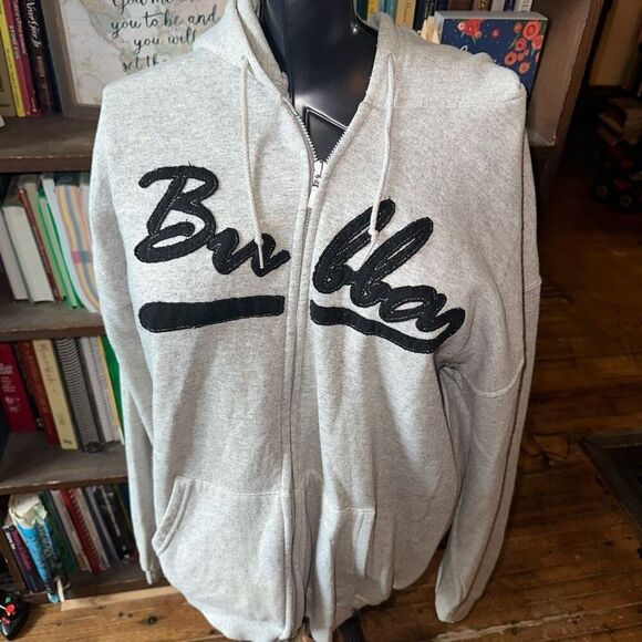 Bubba Gump shrimp gray XL hoodie full zip sweatshirt - Picture 1 of 5